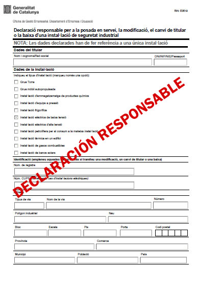 declaracion responsable cie